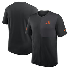 Cincinnati Bengals Sideline UV Dri-Fit Coach Shirt - Black sale