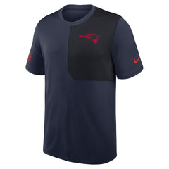 New England Patriots Sideline UV Dri-Fit Coach Shirt - Navy sale