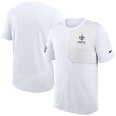 New Orleans Saints Sideline UV Dri-Fit Coach Shirt - White online