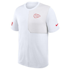 Kansas City Chiefs Sideline UV Dri-Fit Coach Shirt - White on sale