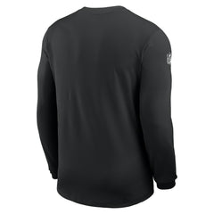 Las Vegas Raiders Sideline Coach UV Dri-FIT Long Sleeve Shirt - Black for sale