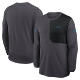 Los Angeles Chargers Sideline Coach UV Dri-FIT Long Sleeve Shirt - Gray sale