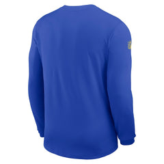 Los Angeles Rams Sideline Coach UV Dri-FIT Long Sleeve Shirt - Royal for sale
