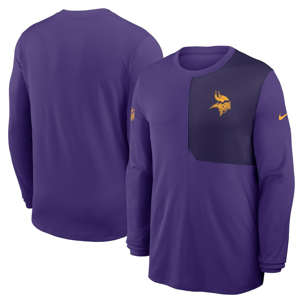 Minnesota Vikings Sideline Coach UV Dri-FIT Long Sleeve Shirt - Purple outlet