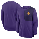 Minnesota Vikings Sideline Coach UV Dri-FIT Long Sleeve Shirt - Purple outlet