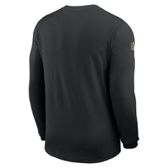 New Orleans Saints Sideline Coach UV Dri-FIT Long Sleeve Shirt - Black on sale