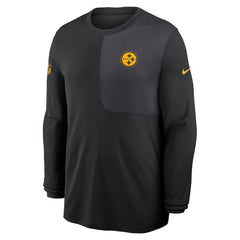 Pittsburgh Steelers Sideline Coach UV Dri-FIT Long Sleeve Shirt - Black for sale