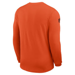 Cincinnati Bengals Sideline Coach UV Dri-FIT Long Sleeve Shirt - Orange for sale
