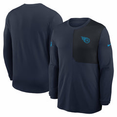 Tennessee Titans Sideline Coach UV Dri-FIT Long Sleeve Shirt - Navy cheap