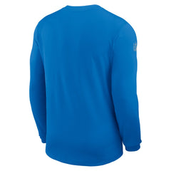 Detroit Lions Sideline Coach UV Dri-FIT Long Sleeve Shirt - Blue discount