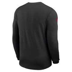 Atlanta Falcons Sideline Coach UV Dri-FIT Long Sleeve Shirt - Black on sale