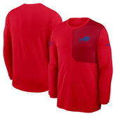 Buffalo Bills Sideline Coach UV Dri-FIT Long Sleeve Shirt - Red online