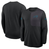 Carolina Panthers Sideline Coach UV Dri-FIT Long Sleeve Shirt - Black online