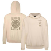 Washington Capitals Levelwear Contact Stamp Pullover Hoodie - Cream Hoodies