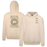 Philadelphia Flyers Levelwear Contact Stamp Pullover Hoodie - Cream Hoodies