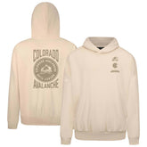 Colorado Avalanche Levelwear Contact Stamp Pullover Hoodie - Cream Hoodies