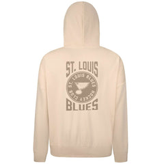 St. Louis Blues Levelwear Contact Stamp Pullover Hoodie - Cream Hoodies