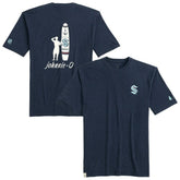 Seattle Kraken johnnie-O Heathered Spencer T-Shirt - Navy T-shirts