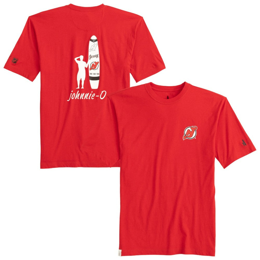 New Jersey Devils johnnie-O Heathered Spencer T-Shirt - Red T-shirts