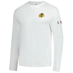 Chicago Blackhawks johnnie-O Adam Long Sleeve T-Shirt - White T-shirts