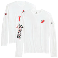 New Jersey Devils johnnie-O Adam Long Sleeve T-Shirt - White T-shirts