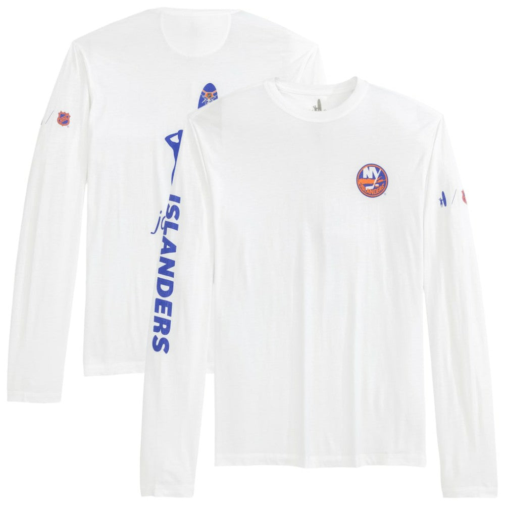 New York Islanders johnnie-O Adam Long Sleeve T-Shirt - White T-shirts