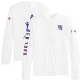 New York Rangers johnnie-O Adam Long Sleeve T-Shirt - White T-shirts
