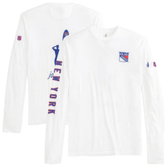 New York Rangers johnnie-O Adam Long Sleeve T-Shirt - White T-shirts