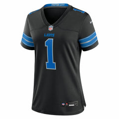 Jameson Williams Detroit Lions Women's 2nd Alternate Game Player Jersey - Black for sale