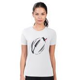 Houston Texans G-III 4Her by Carl Banks Women's Super-Slim Fit Lightweight Subtle Football T-Shirt - White discount
