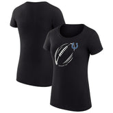 Indianapolis Colts G-III 4Her by Carl Banks Women's Super-Slim Fit Lightweight Subtle Football T-Shirt - Black on sale