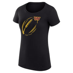 Washington Commanders G-III 4Her by Carl Banks Women's Super-Slim Fit Lightweight Subtle Football T-Shirt - Black online