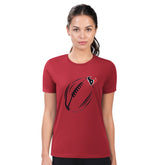 Houston Texans G-III 4Her by Carl Banks Women's Super-Slim Fit Lightweight Subtle Football T-Shirt - Red for sale