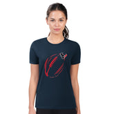 Houston Texans G-III 4Her by Carl Banks Women's Super-Slim Fit Lightweight Subtle Football T-Shirt - Navy cheap
