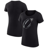 Las Vegas Raiders G-III 4Her by Carl Banks Women's Super-Slim Fit Lightweight Subtle Football T-Shirt - Black outlet