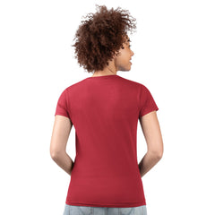 Houston Texans G-III 4Her by Carl Banks Women's Super-Slim Fit Lightweight Subtle Football V-Neck T-Shirt - Red cheap