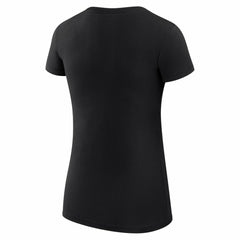 Detroit Lions G-III 4Her by Carl Banks Women's Super-Slim Fit Lightweight Collage Team T-Shirt - Black cheap