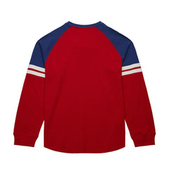 New York Rangers Mitchell & Ness Thermal Henley Long Sleeve T-Shirt - Red T-shirts