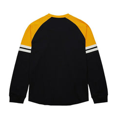 Boston Bruins Mitchell & Ness Thermal Henley Long Sleeve T-Shirt - Black T-shirts