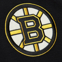 Boston Bruins Mitchell & Ness Thermal Henley Long Sleeve T-Shirt - Black T-shirts