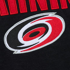 Carolina Hurricanes Mitchell & Ness Legendary Slub Raglan Long Sleeve T-Shirt - Black/Red T-shirts