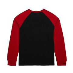 New Jersey Devils Mitchell & Ness Legendary Slub Raglan Long Sleeve T-Shirt - Black/Red T-shirts