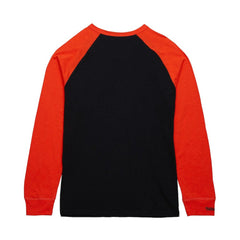 Philadelphia Flyers Mitchell & Ness Legendary Slub Raglan Long Sleeve T-Shirt - Black/Orange T-shirts