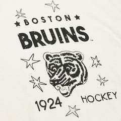 Boston Bruins Mitchell & Ness Women's Logo 3.0 Pullover Sweatshirt - Cream Sweatshirts