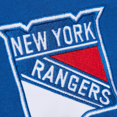 New York Rangers Mitchell & Ness Head Coach Slogan Pullover Hoodie - Blue Hoodies