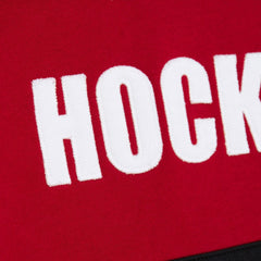 Detroit Red Wings Mitchell & Ness Head Coach Slogan Pullover Hoodie - Red Hoodies