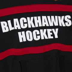 Chicago Blackhawks Mitchell & Ness Head Coach Slogan Pullover Hoodie - Black Hoodies