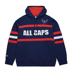 Washington Capitals Mitchell & Ness Head Coach Slogan Pullover Hoodie - Navy Hoodies