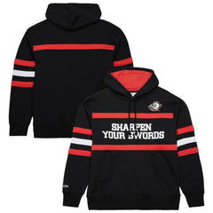 Buffalo Sabres Mitchell & Ness Head Coach Slogan Pullover Hoodie - Black Hoodies