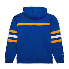 St. Louis Blues Mitchell & Ness Head Coach Slogan Pullover Hoodie - Blue Hoodies